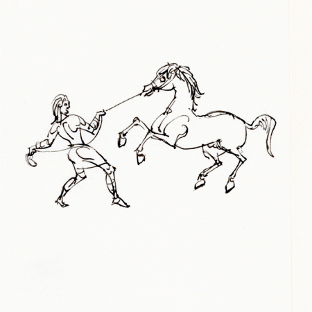 Byzans hästbilder tämja