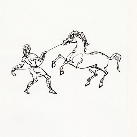 Byzans hästbilder tämja