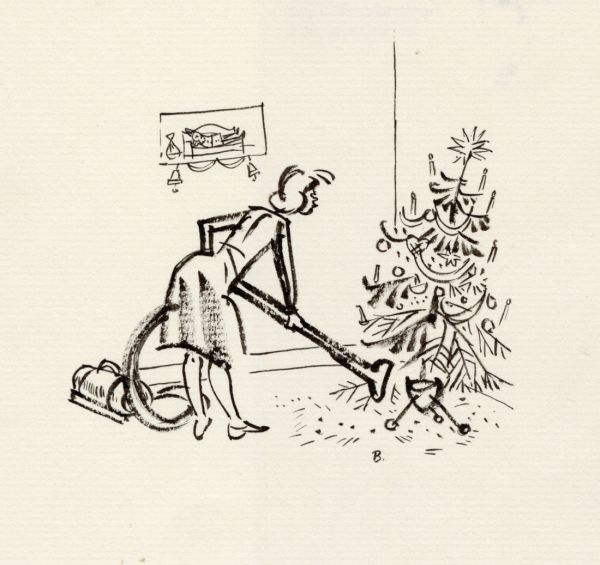 1962 julen är slut och barren sugs upp i dammsugare